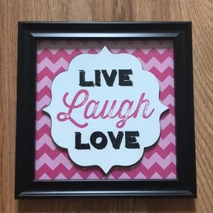Live Laugh Love room decor sign